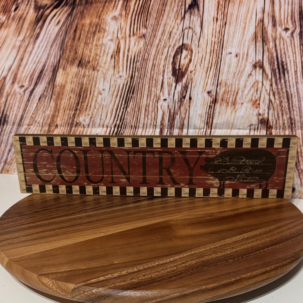 Country Style Wooden Sign